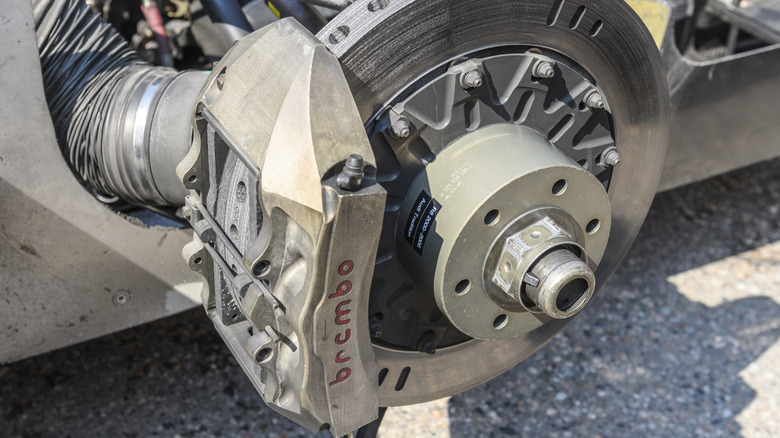A brembo brake setup