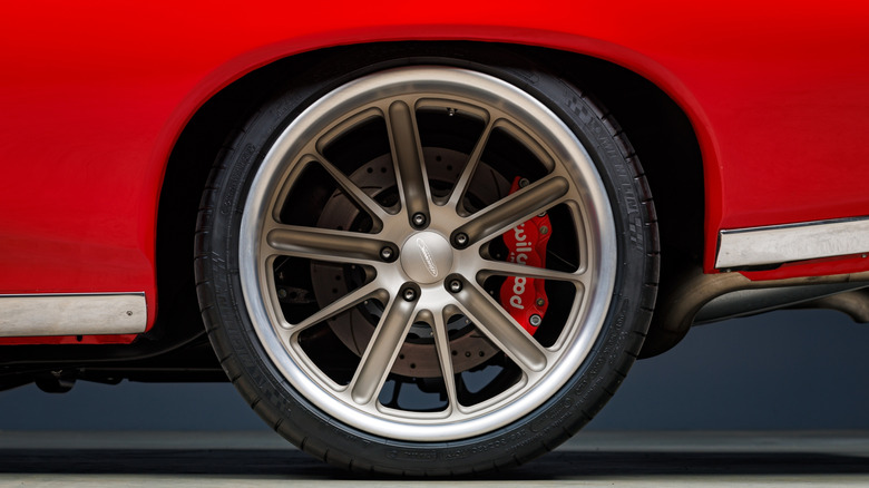 A muscle car with Wilwood brakes