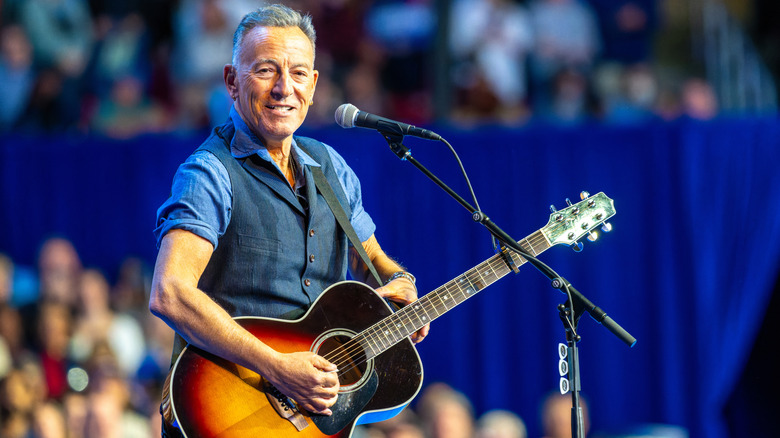 Bruce Springsteen playing at the Liacouras Center in Philadelphia in 2024