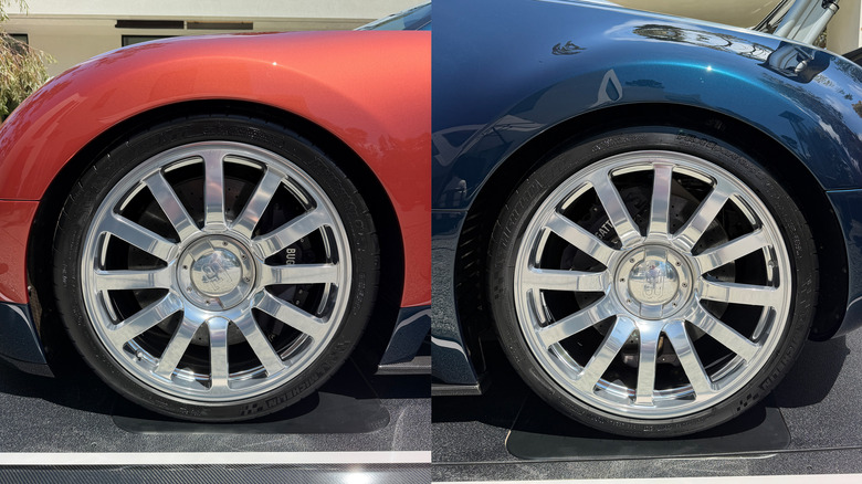 New wheels on a Bugatti Veyron