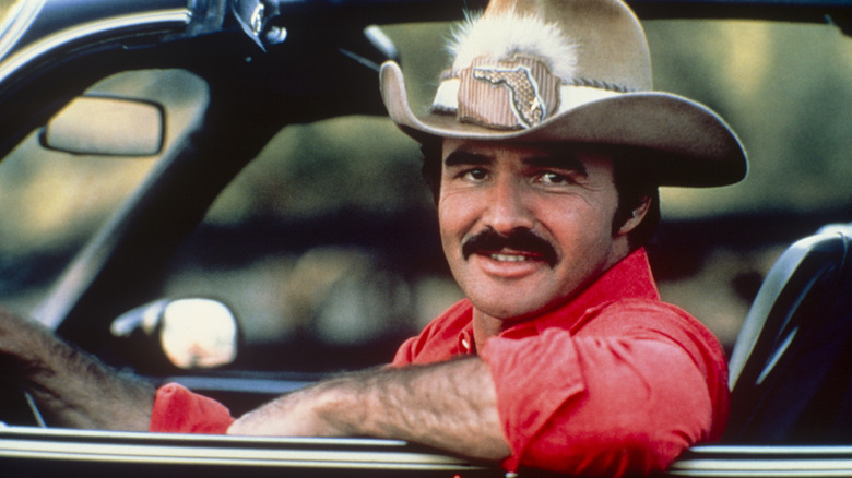 Burt Reynolds in the car from Smoky and the Bandit; circa 1970; New York. (Photo by Art Zelin/Getty Images)
