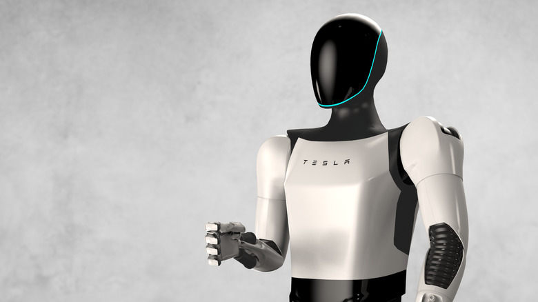 Shanghai, China - June 5th 2025: Tesla Humanoid Robot Optimus