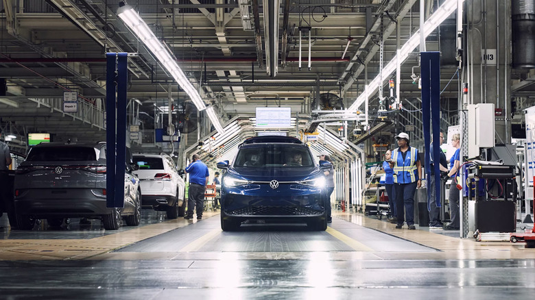 Volkswagen ID 4 at its Chattanooga factory