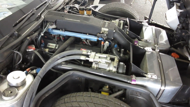 The Callaway Sledgehammer's twin-turbo 5.7-liter small block V8 engine