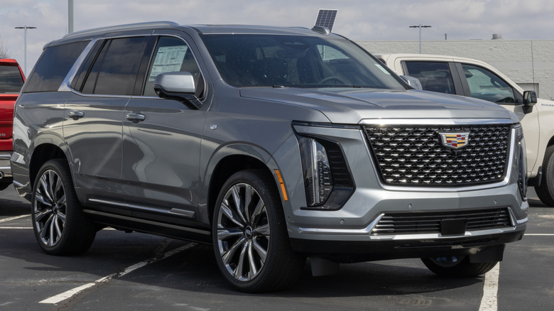 A 2026 Cadillac Escalade outside a dealership