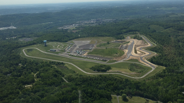 Pitt Race track aerial shot