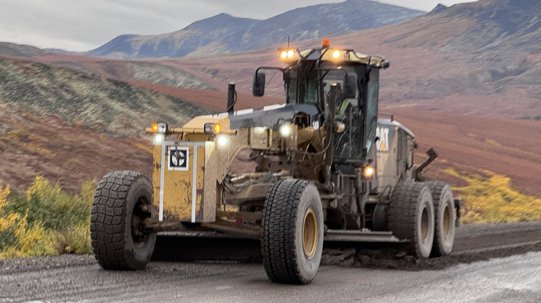 Road grader on the Dempster Highway