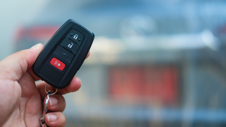 Unlocking a car with a key fob