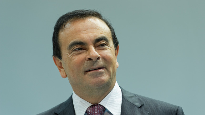 PARIS, FRANCE - SEPTEMBER 30, 2010 : CEO Renault Nissan Carlos Ghosn at the the Paris motor show  by: Frederic Legrand - COMEO