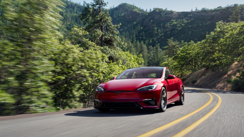 A Tesla Model S