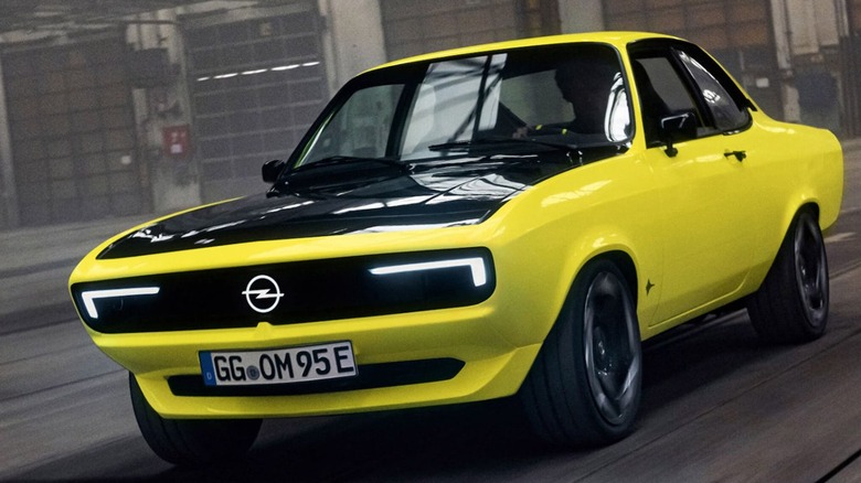 The Opel Manta GSe ElektroMOD concept vehicle