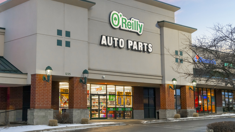 The front of an O'Reilly Auto Parts store.
