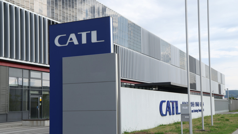 The European headquarters of Chinese electric car battery manufacturer CATL stands on July 31, 2025 in Arnstadt, Germany. CATL also operates an electric car battery factory nearby, its first in Europe.