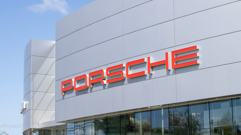 Exterior view of an authorized Porsche Center in Beaverton, Oregon.