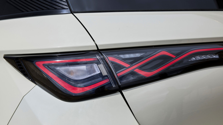 Detailed rear shot of the BYD Dolphin's lights