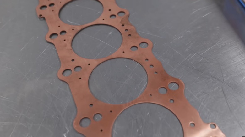 Copper head gasket for a Toyota 2JZ Flame Hoop