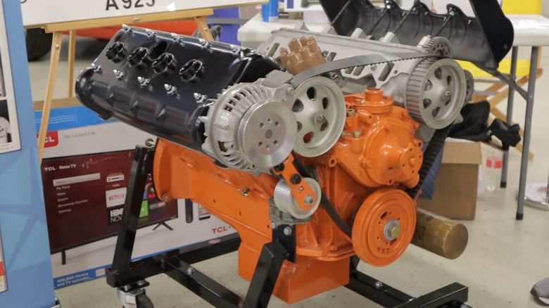 A dual overhead cam 426 NASCAR engine