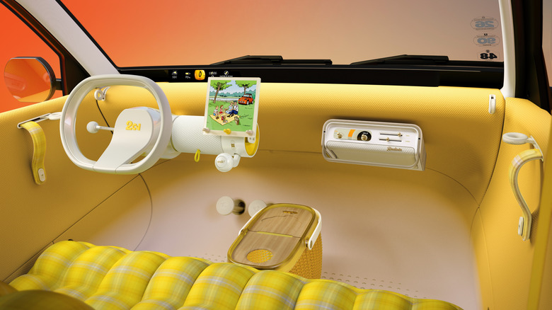 Interior of the Citroën 2CV concept