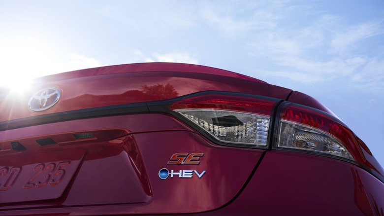 2026 Toyota Corolla Hybrid rear badging