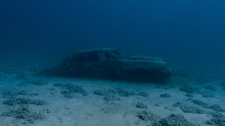 A 1979 Ford Pinto on the bottom of a Michigan lake