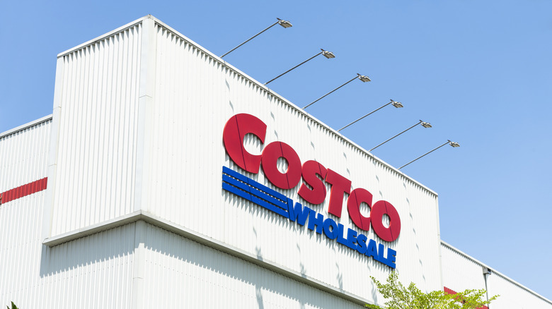 An exterior changeable of a Costco store