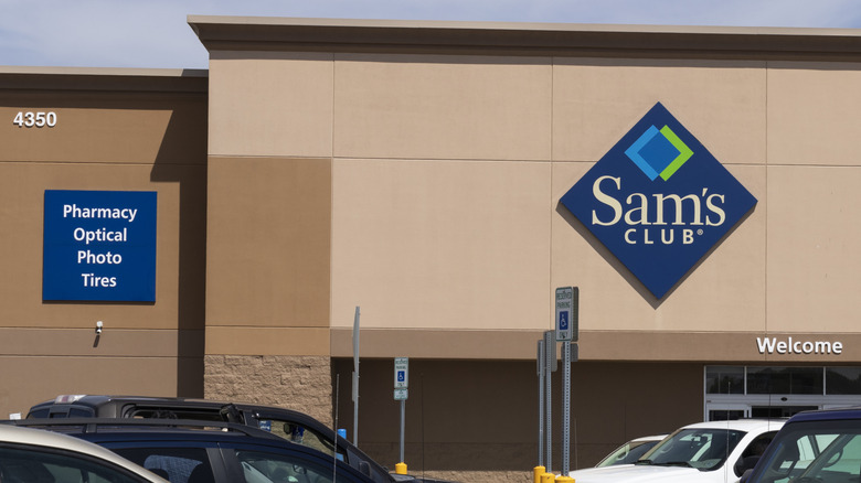 An exterior view of a Sam's Club membership store