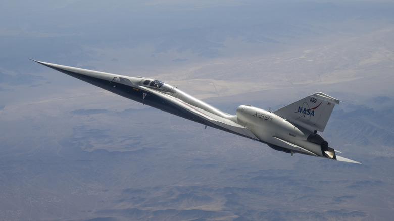 NASA's X-59 quiet supersonic research aircraft does flight testing at supersonic speeds in June, 2026