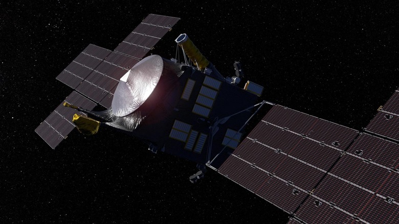 A concept of NASA's Psyche spacecraft.