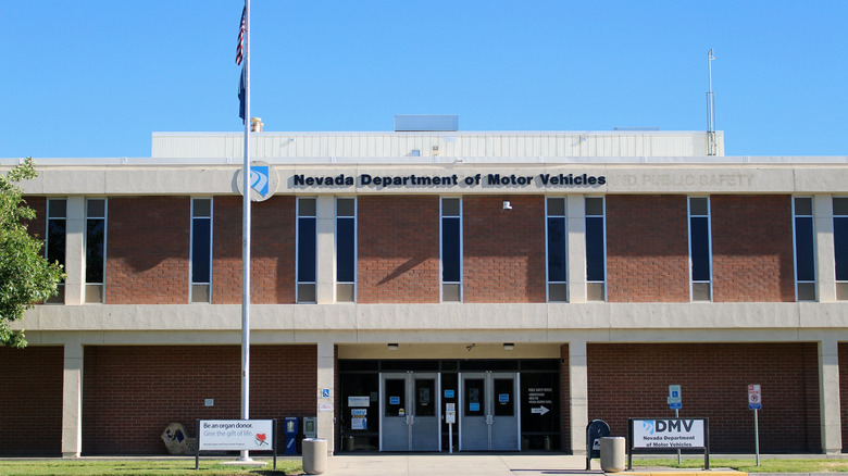 A Nevada Department of Motor Vehicles office building.