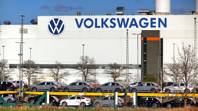 Volkswagen Zwickau-Mosel Plant, an automobile factory of Volkswagen Sachsen in Zwickau district of Mosel, Germany.