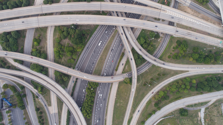 Ariel photo of Spaghetti Junction in Atlanta, GA.