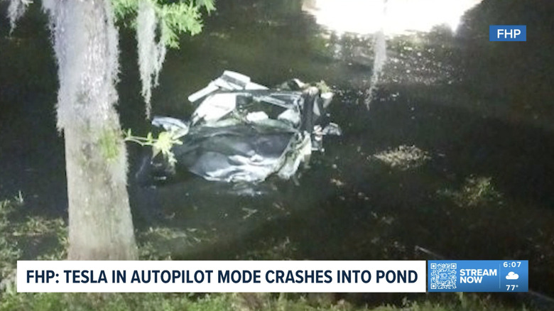 deadly Tesla crash