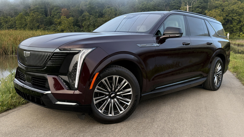 2025 Cadillac Escalade IQL front 3/4 view