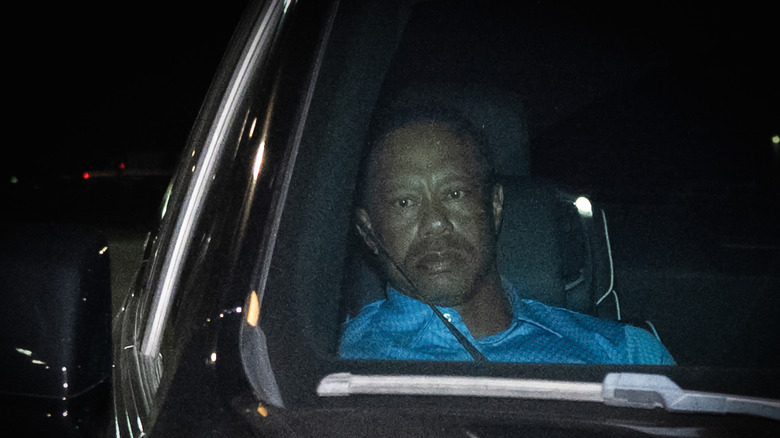 Tiger Woods' leaving jail after DUI arrest