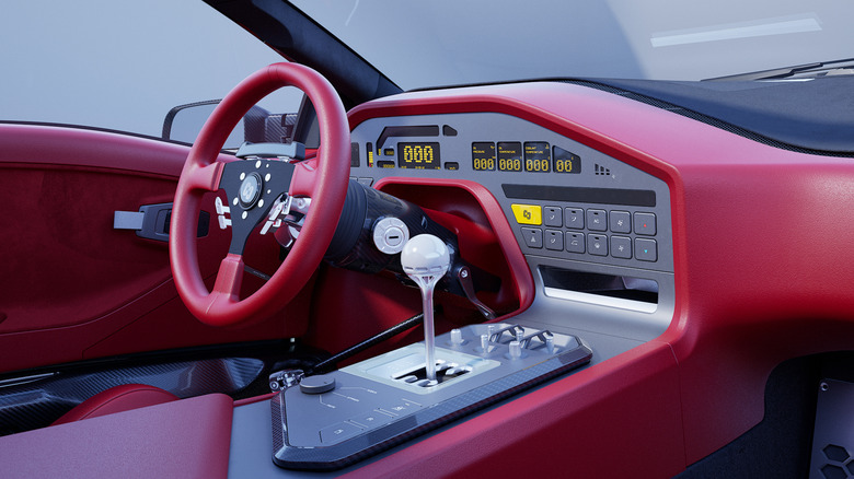 Interior of the Eccentrica V12 Roadster