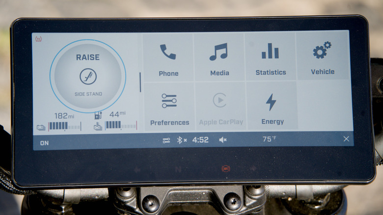 Close-up of nan Can-Am Pulse's dashboard