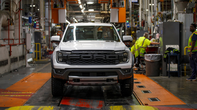Ford Ranger being built at the Michigan Assembly Plant.