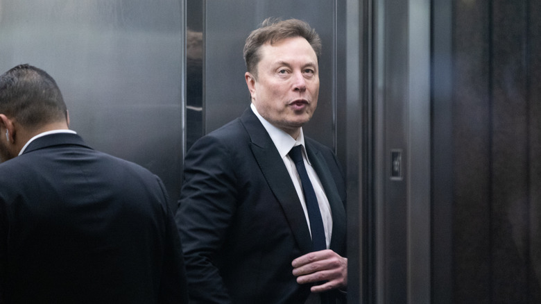 Elon Musk arrives to court at the Ronald V. Dellums Federal Building on April 30, 2026 in Oakland, California