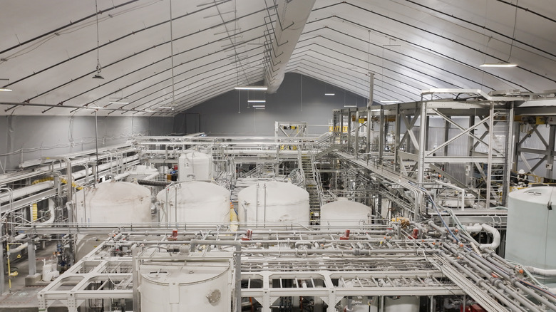 Inside a battery recycling facility