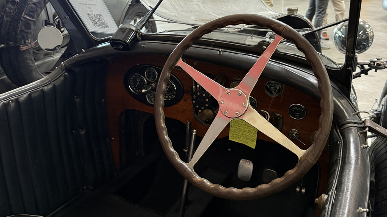 Dashboard of a 1927 Bugatti Type 43 Grand Sport