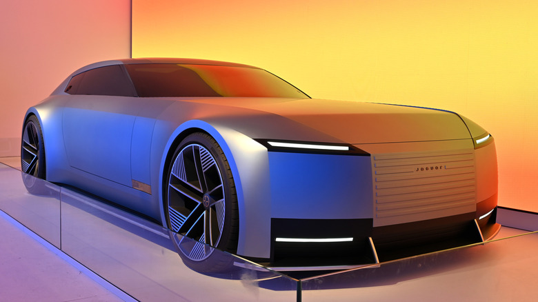 Jaguar's Type 00 concept on display