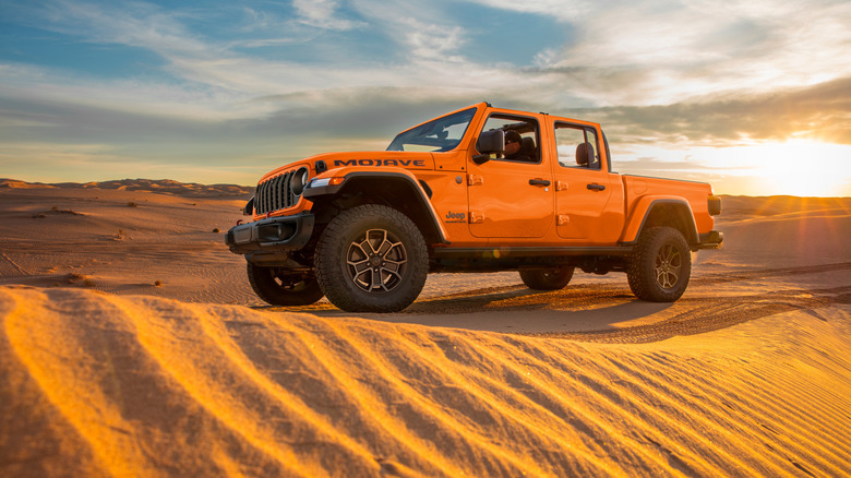 Jeep Gladiator in the desert