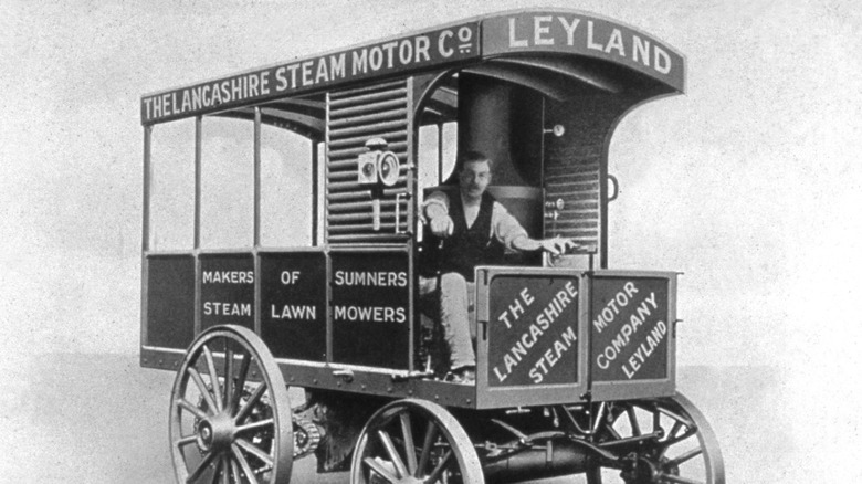 the first leyland steam van from 1896