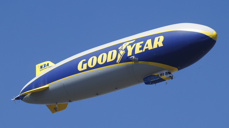 Goodyear Blimp floats.