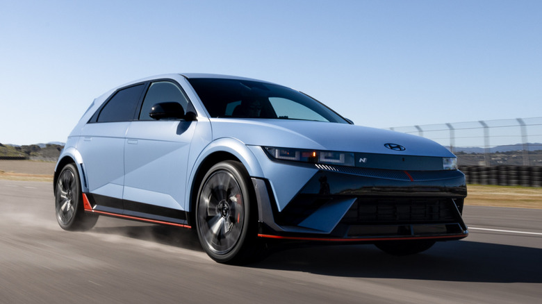 Hyundai Ioniq 5 on track