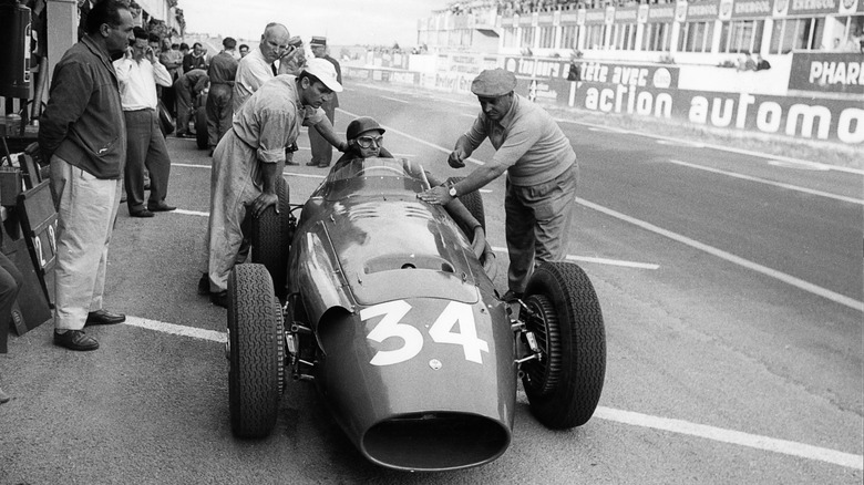 Juan Manuel Fangio, Maserati 250F, Grand Prix of France, Reims, 06 July 1958.