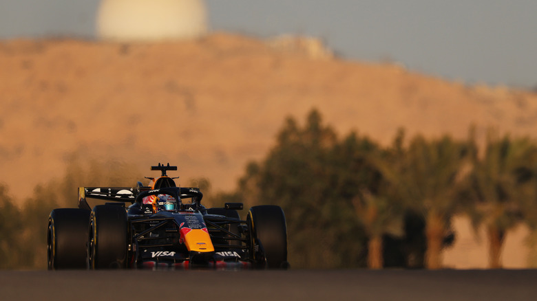 Max Verstappen of the Netherlands driving the (3) Oracle Red Bull Racing RB22 Red Bull Ford on track during day three of F1 Testing at Bahrain International Circuit on February 20, 2026 in Bahrain, Bahrain.