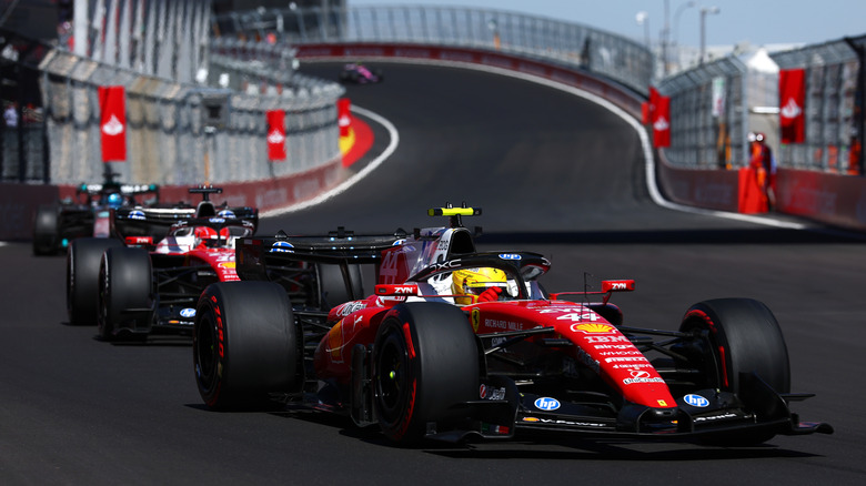 Lewis Hamilton of Great Britain driving the (44) Scuderia Ferrari SF-26 on track during the F1 Grand Prix of Spain at Madring on September 13, 2026 in Madrid, Spain.