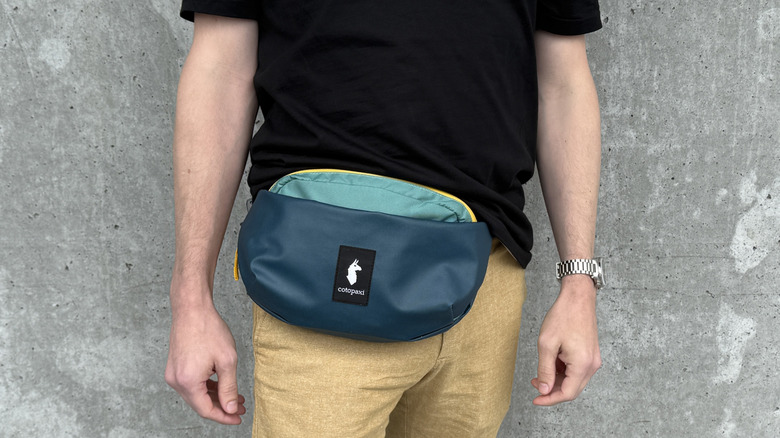 Fanny pack worn around the waist