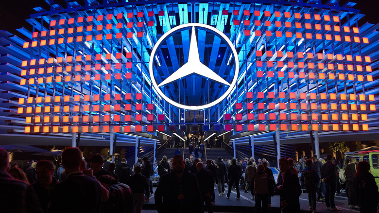 The mercedes-benz stand at the Munich Auto Show